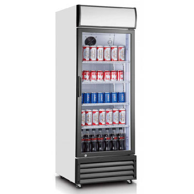 Fan Cooling Commercial Glass Door Coolers 360L Convenience Store Display Cooler