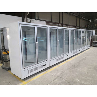 1880*720*2000mm Commercial Glass Door Coolers 110V 60Hz Display Fridge