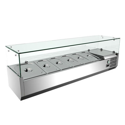 201 SS 120W Table Top Fridge Freezer For Salad