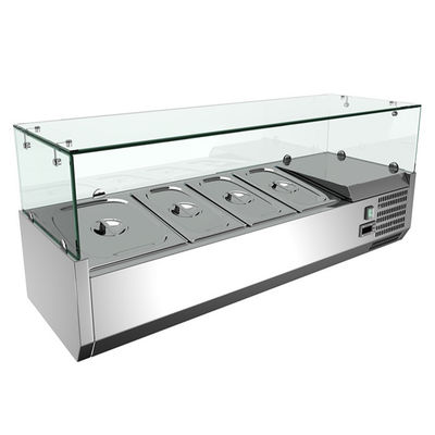 201 SS 120W Table Top Fridge Freezer For Salad