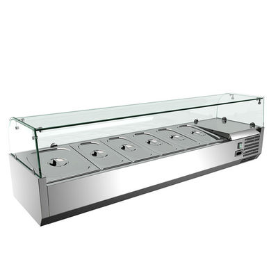 201 SS 120W Table Top Fridge Freezer For Salad