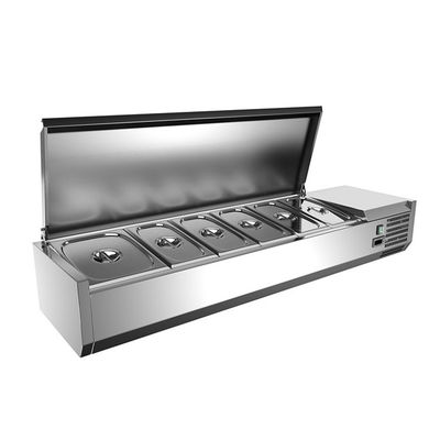 201 SS 120W Table Top Fridge Freezer For Salad