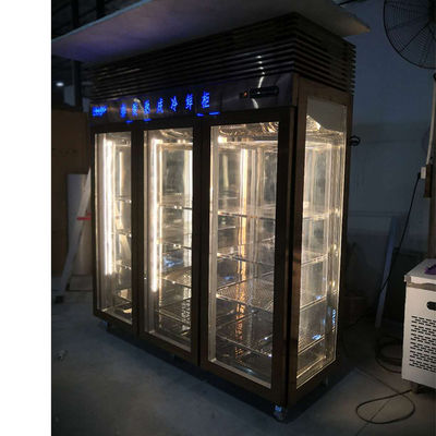 three swing door 2200mm Upright Fridge Freezer for Beer