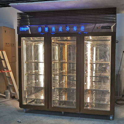 three swing door 2200mm Upright Fridge Freezer for Beer