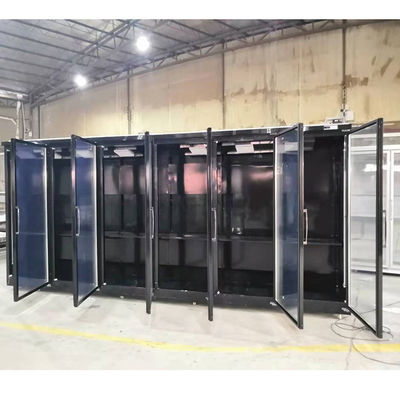 Remote Compressor 4000L Upright Beer Fridge With 6 Glass Door