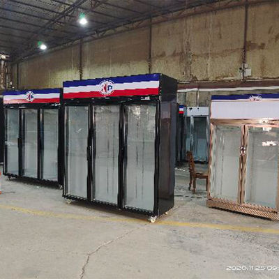 Three Swing Glass Door Merchandiser Refrigerator Commercial