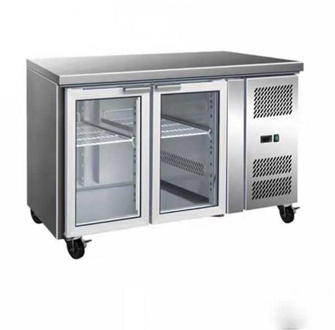 Fan Cooling Stainless Steel Under Counter Fridge With CE 1.2m 1.5m 1.8m 2