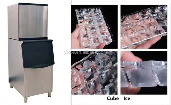 Industrial 500kg Ice Cube Making Machine 1000 Pound Cube Maker For Restaurant 1