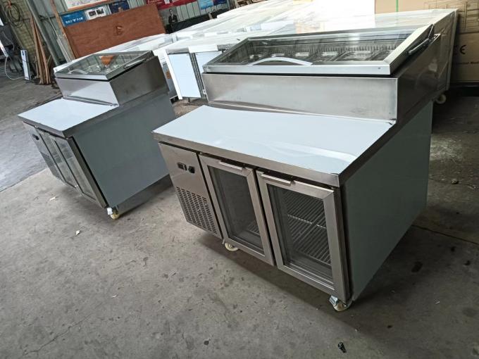 Under Counter Salad Table Commercial Refrigeration Pizza/Sandwich Prep Table 2