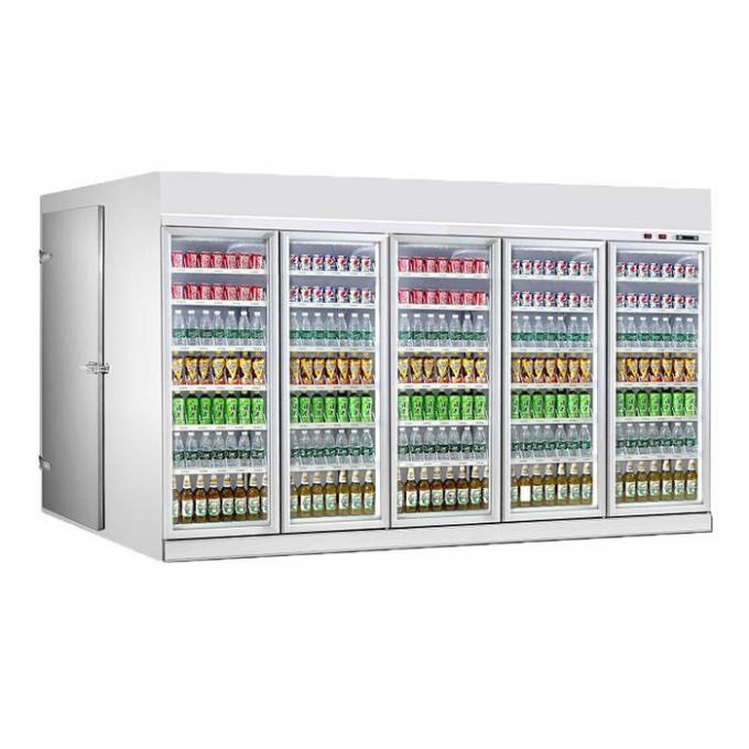 700mm Door R404a Walk In Cooler Freezer for drink Display 0