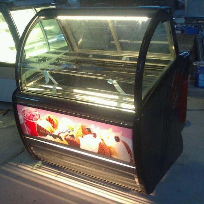 1.2m Air Cooling Ice Cream Display Freezer For Self Service 0