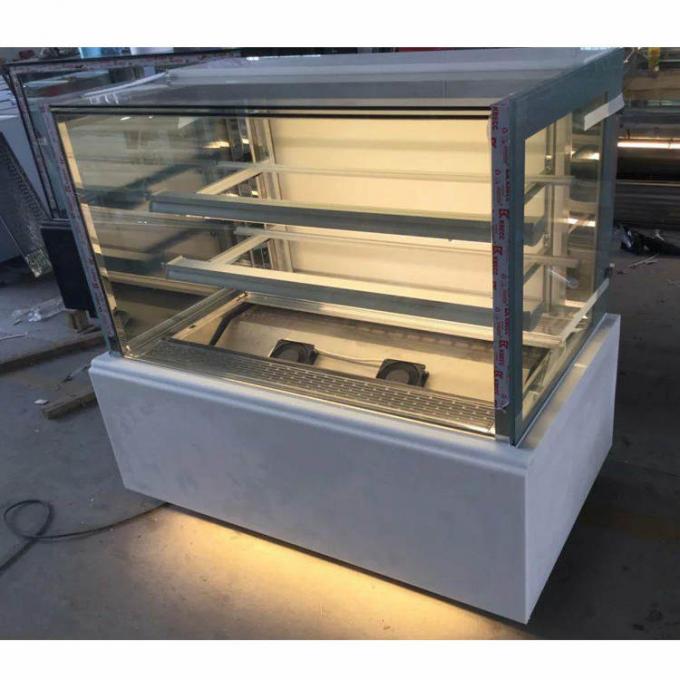 Three Layer Glass Marble Finish CE Bakery Display Cooler 0