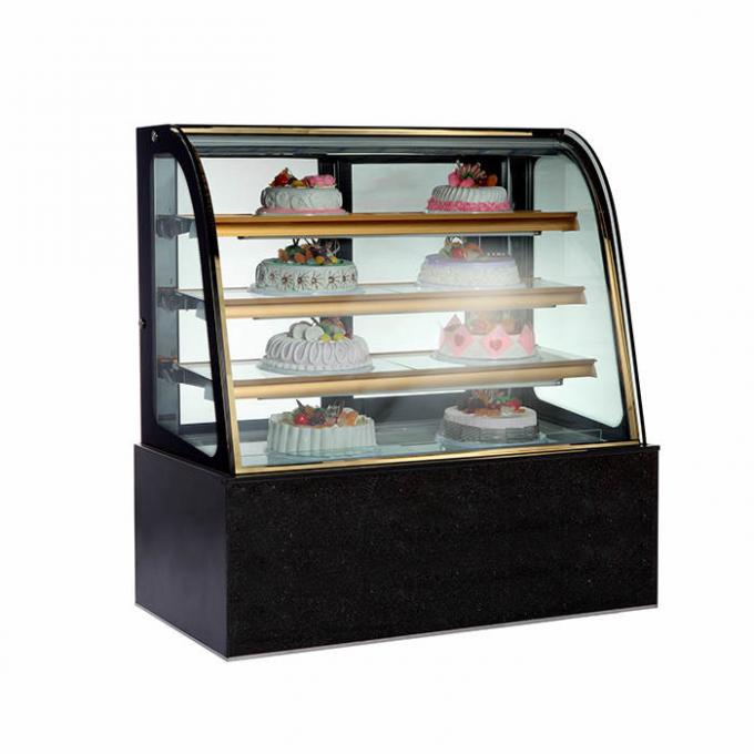 Front Curved Glass 1500*760*1250mm Bakery Display Refrigerator 1