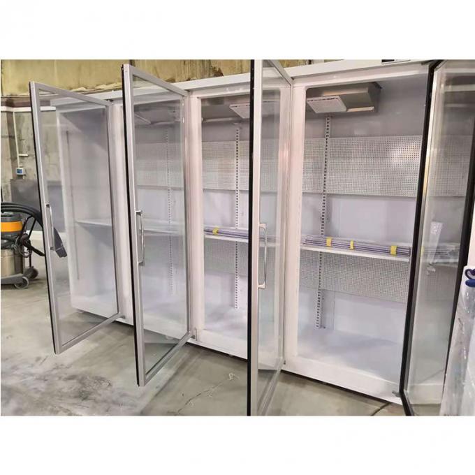 Four Doors 5 Tier Custom Commercial Refrigerator For Fruit 0